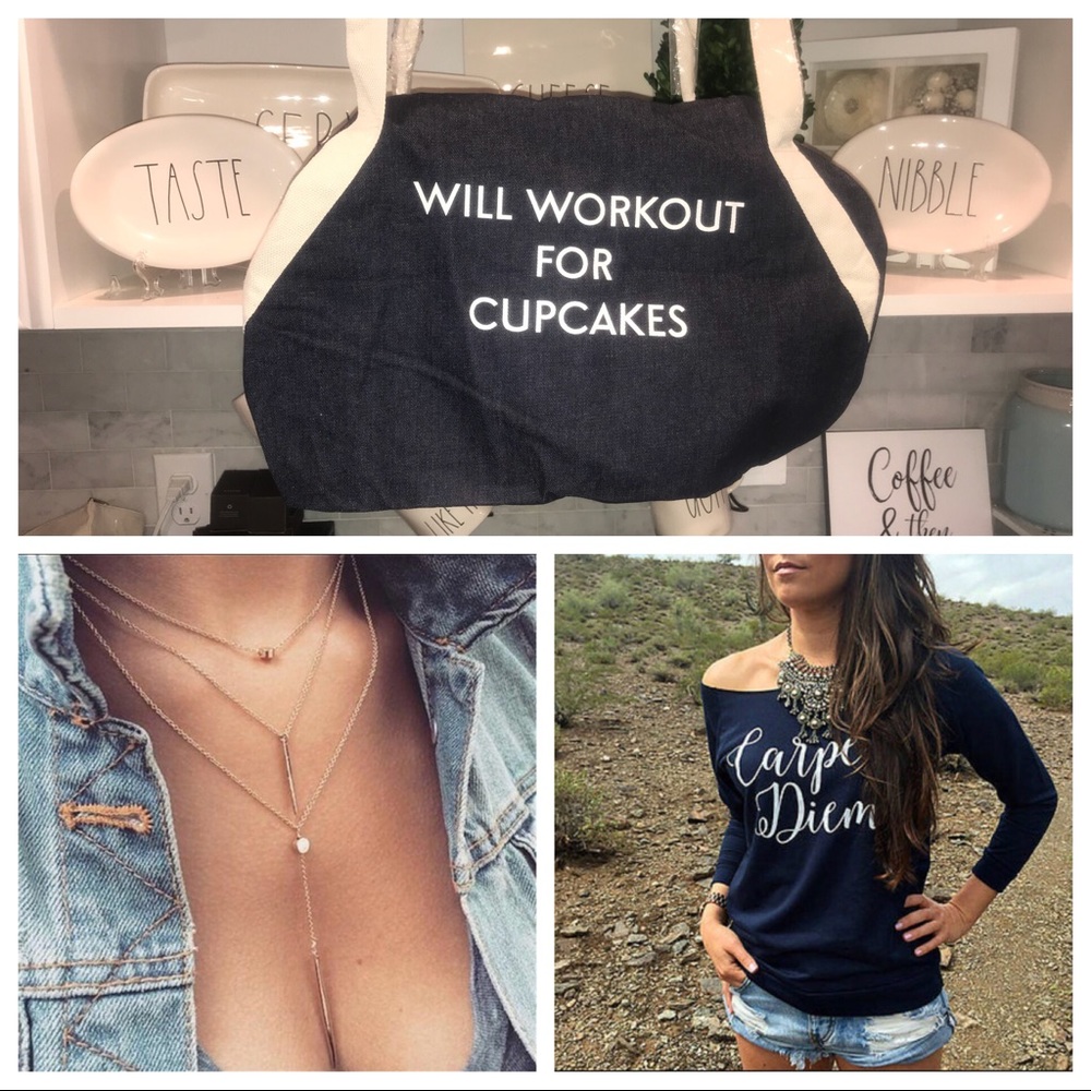 Will work for cupcakes bag, necklace, top bundle